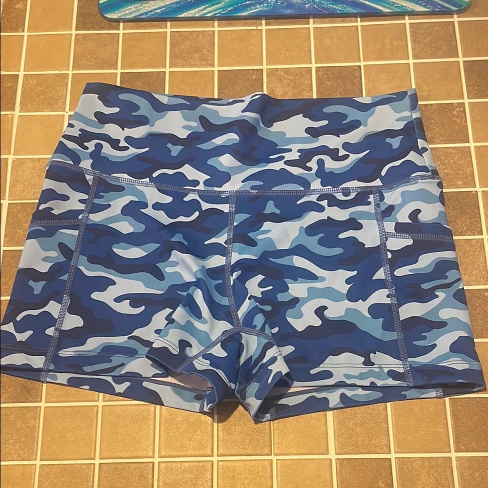 CVG Blue Camo Athletic Shorts